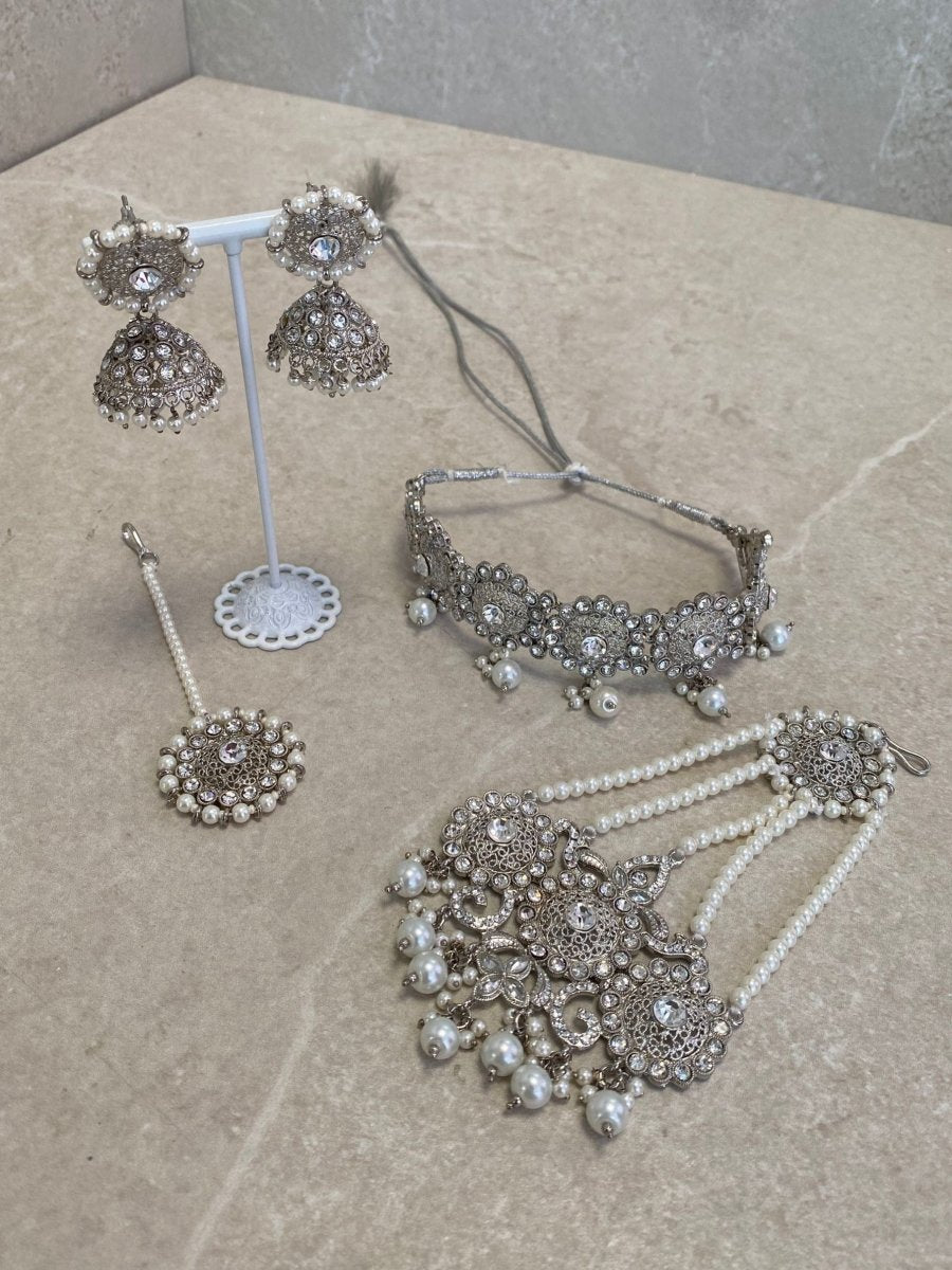 SLIGHTLY IMPERFECT: Silver Choker Set - SOKORA JEWELSSLIGHTLY IMPERFECT: Silver Choker SetChoker Sets