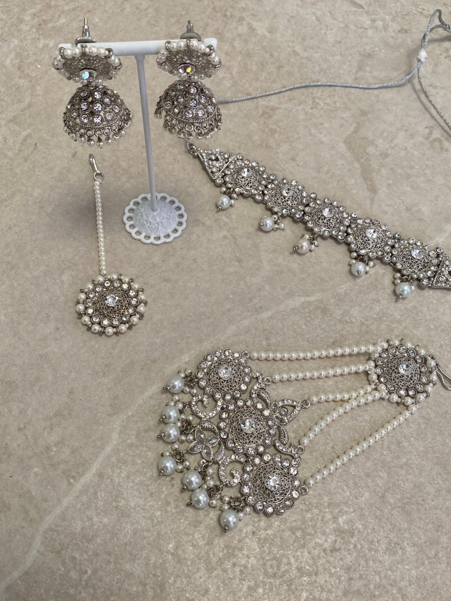 SLIGHTLY IMPERFECT: Silver Choker Set - SOKORA JEWELSSLIGHTLY IMPERFECT: Silver Choker SetChoker Sets