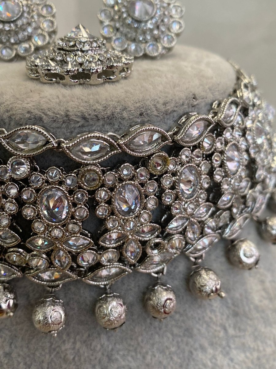 SLIGHTLY IMPERFECT: Silver Choker Set - SOKORA JEWELSSLIGHTLY IMPERFECT: Silver Choker SetChoker Sets