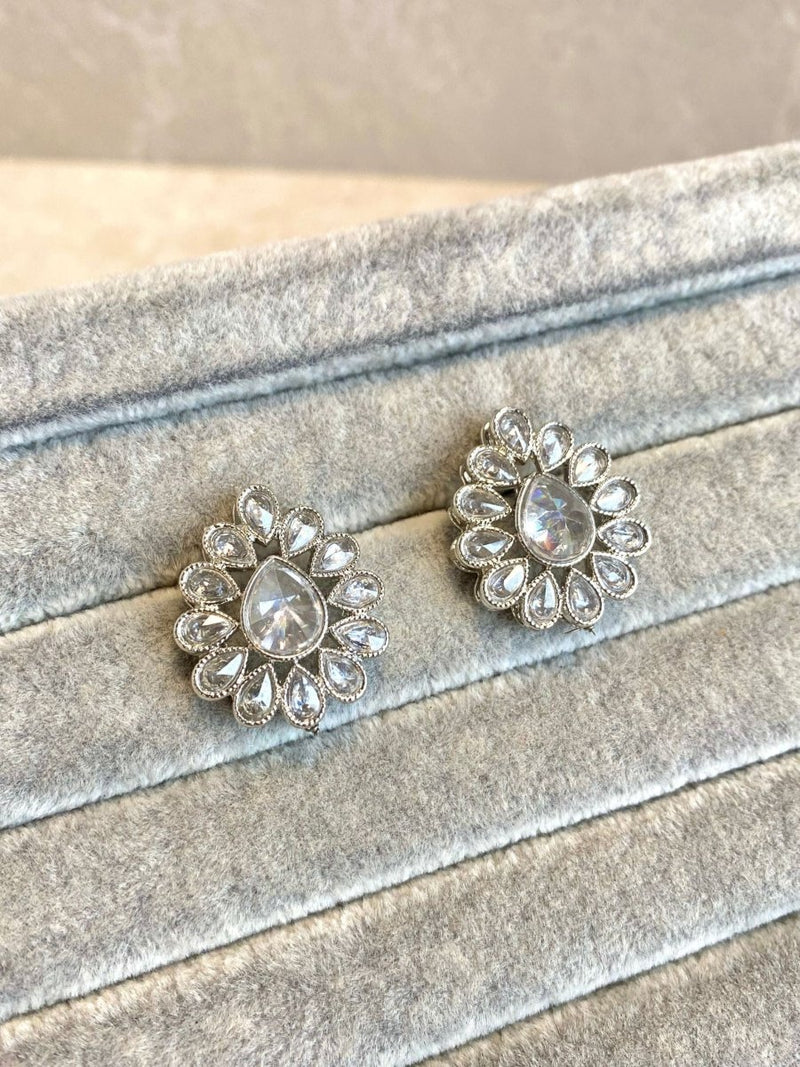 (Slightly Imperfect) Silver Crystal Tops - SOKORA JEWELS(Slightly Imperfect) Silver Crystal Tops