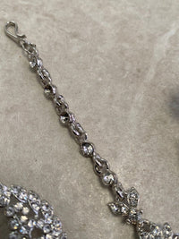 SLIGHTLY IMPERFECT: Silver Earring & Tikka Set - SOKORA JEWELSSLIGHTLY IMPERFECT: Silver Earring & Tikka Set