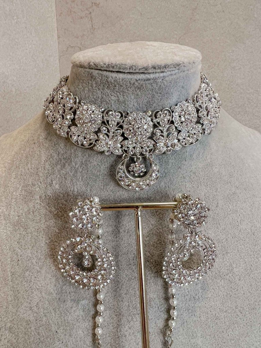 SLIGHTLY IMPERFECT: Silver Necklace Set - SOKORA JEWELSSLIGHTLY IMPERFECT: Silver Necklace Set