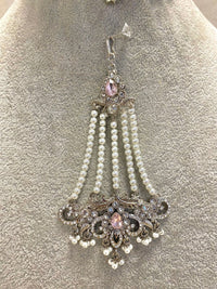 SLIGHTLY IMPERFECT: Silver Necklace Set - Pink - SOKORA JEWELSSLIGHTLY IMPERFECT: Silver Necklace Set - Pink