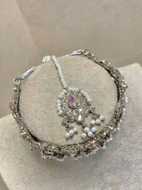 SLIGHTLY IMPERFECT: Silver Necklace Set - Pink - SOKORA JEWELSSLIGHTLY IMPERFECT: Silver Necklace Set - Pink