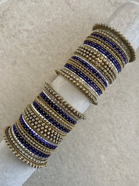 (Slightly Imperfect) Sparkling Bangle Set - Indigo/Navy - SOKORA JEWELS(Slightly Imperfect) Sparkling Bangle Set - Indigo/NavyBANGLES
