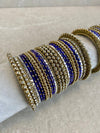 (Slightly Imperfect) Sparkling Bangle Set - Indigo/Navy - SOKORA JEWELS(Slightly Imperfect) Sparkling Bangle Set - Indigo/NavyBANGLES