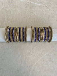 (Slightly Imperfect) Sparkling Bangle Set - Indigo/Navy - SOKORA JEWELS(Slightly Imperfect) Sparkling Bangle Set - Indigo/NavyBANGLES