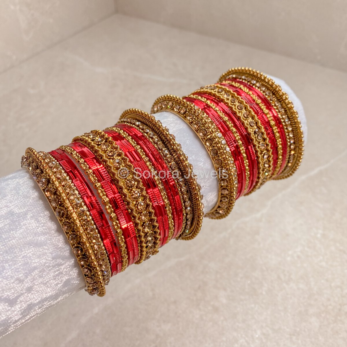 (Slightly less than perfect) 2 x Clearance Bangle Set- 2.4 - SOKORA JEWELS(Slightly less than perfect) 2 x Clearance Bangle Set- 2.4BANGLES