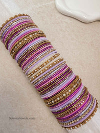 (Slightly less than perfect) 2.10 Clearance Purple Bangle set - SOKORA JEWELS(Slightly less than perfect) 2.10 Clearance Purple Bangle setBANGLES