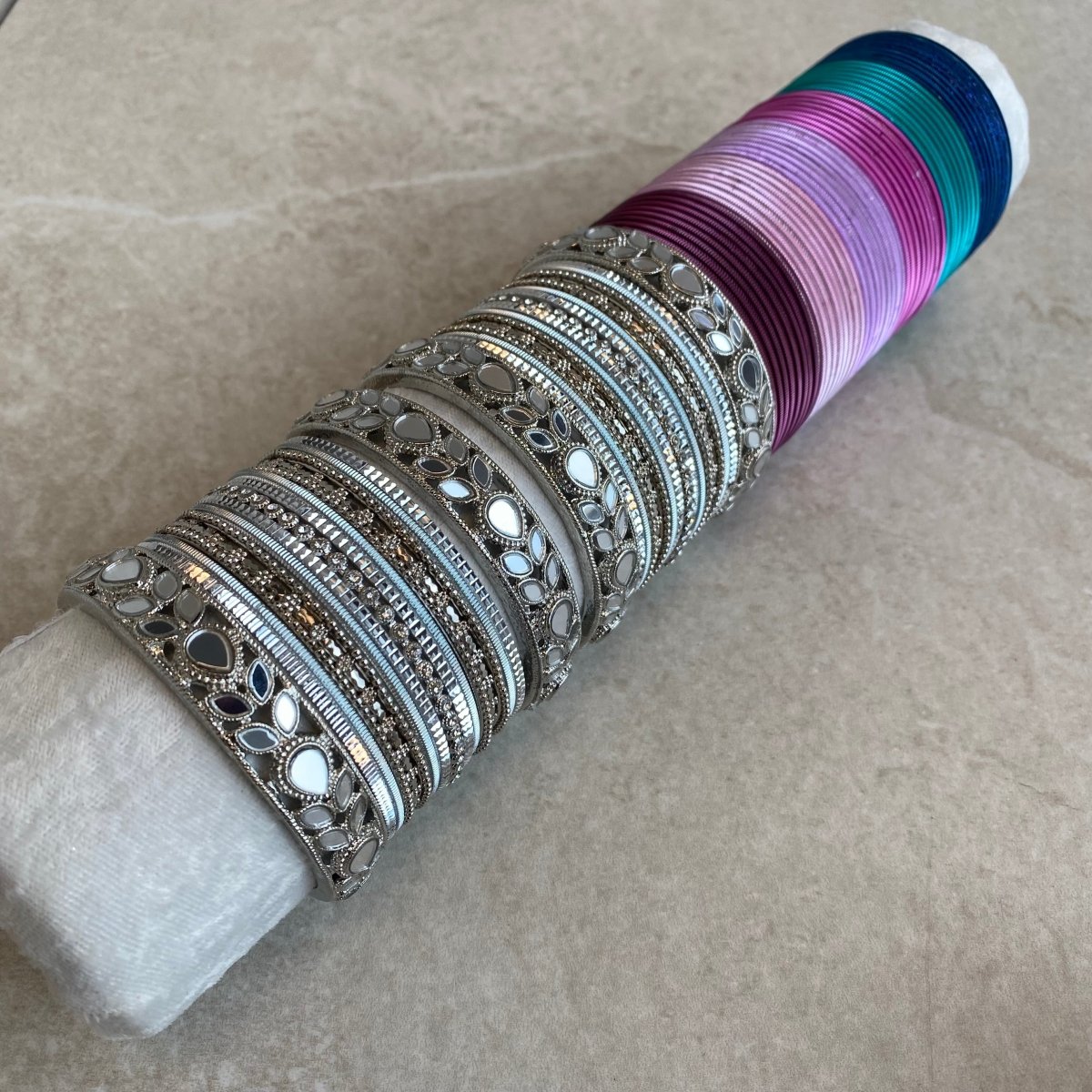 (Slightly less than perfect) 2.8 Clearance Bangle Set with Extra Colours (Copy) - SOKORA JEWELS(Slightly less than perfect) 2.8 Clearance Bangle Set with Extra Colours (Copy)BANGLES