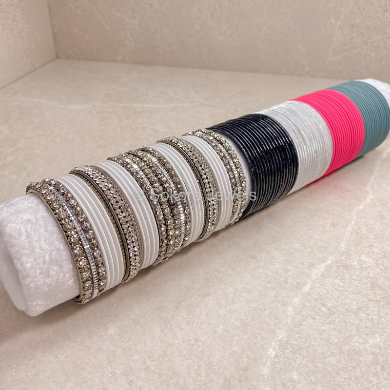 (Slightly less than perfect) Clearance Bangle Set with Extra Colours - 2.4 - SOKORA JEWELS(Slightly less than perfect) Clearance Bangle Set with Extra Colours - 2.4BANGLES