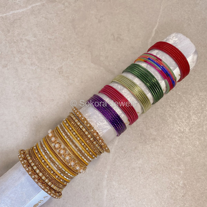 (Slightly less than perfect) Clearance Bangle Stack for One Arm with Extra Colours - 2.4 - SOKORA JEWELS(Slightly less than perfect) Clearance Bangle Stack for One Arm with Extra Colours - 2.4BANGLES
