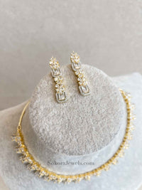 Slim American Diamond sets - SOKORA JEWELSSlim American Diamond setsNECKLACE SETS