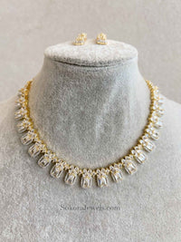 Slim American Diamond sets - SOKORA JEWELSSlim American Diamond setsNECKLACE SETS