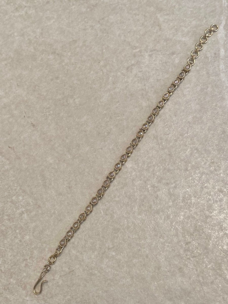 Slim Antique Gold Bracelet - Champagne - SOKORA JEWELSSlim Antique Gold Bracelet - Champagne