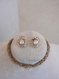 Small Antique Diamante Choker Set - SOKORA JEWELSSmall Antique Diamante Choker SetNECKLACE SETS
