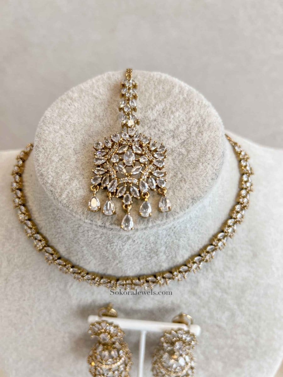 Small Antique Diamante Set - SOKORA JEWELSSmall Antique Diamante SetNECKLACE SETS