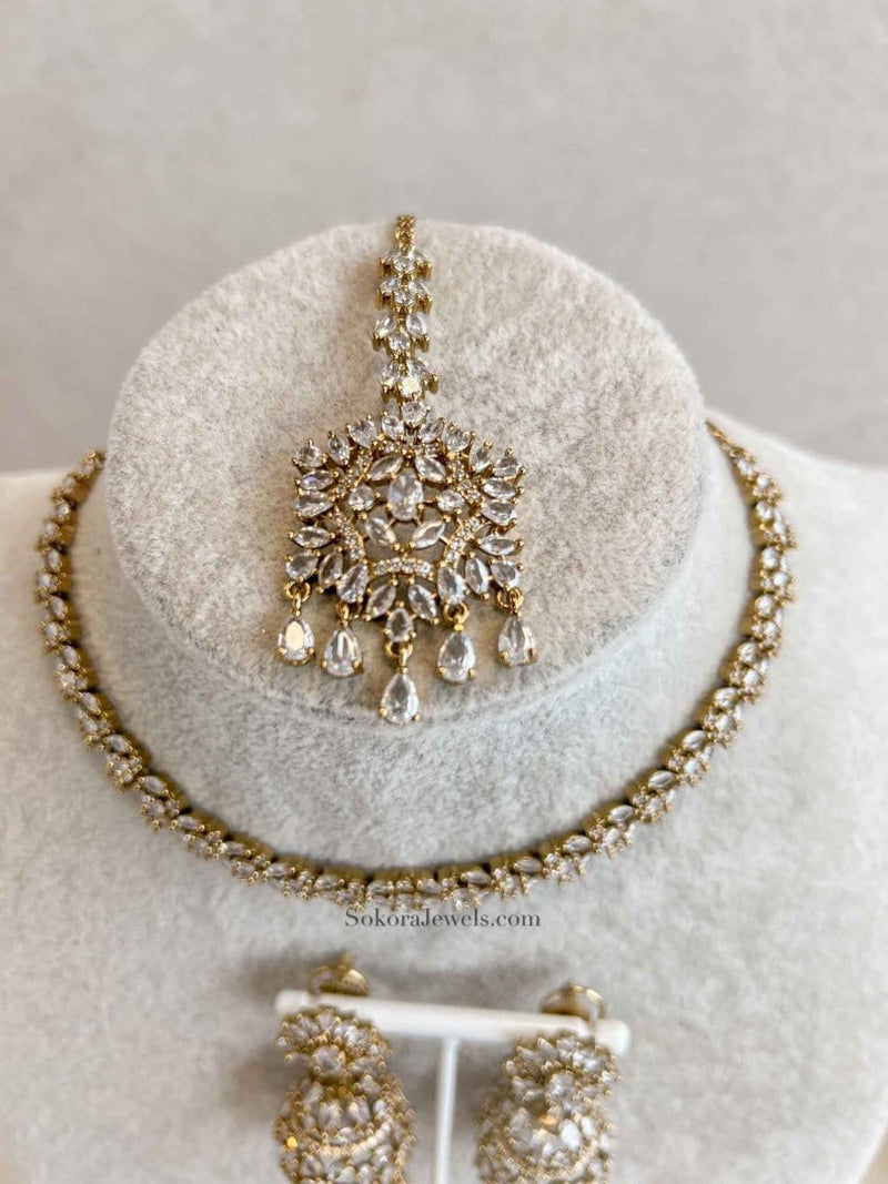 Small Antique Diamante Set - SOKORA JEWELSSmall Antique Diamante SetNECKLACE SETS