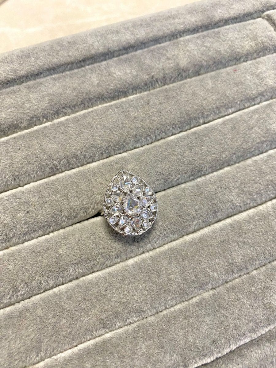 Small Antique Gold Ring - Clear - SOKORA JEWELSSmall Antique Gold Ring - ClearRING