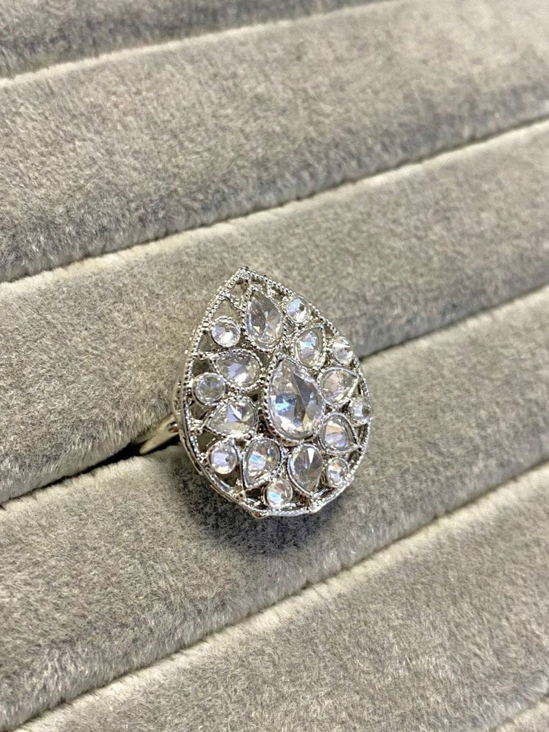 Small Antique Gold Ring - Clear - SOKORA JEWELSSmall Antique Gold Ring - ClearRING