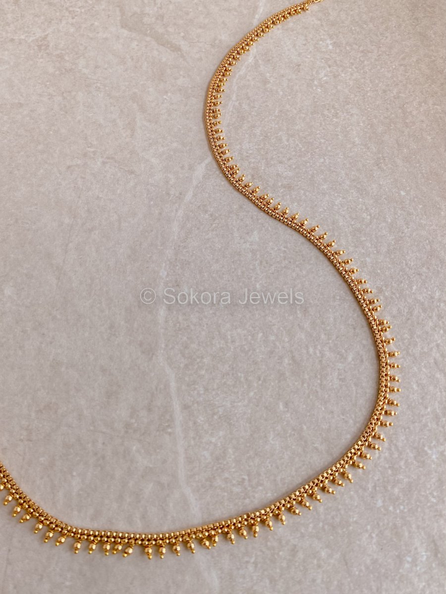 Small Ball Bright Gold Waist chain - SOKORA JEWELSSmall Ball Bright Gold Waist chain