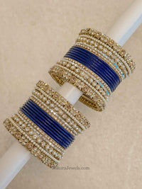 Small Bejewelled Bangle Set - 10 Colour Options - SOKORA JEWELSSmall Bejewelled Bangle Set - 10 Colour OptionsBANGLES