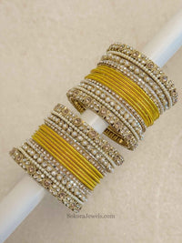 Small Bejewelled Bangle Set - 10 Colour Options - SOKORA JEWELSSmall Bejewelled Bangle Set - 10 Colour OptionsBANGLES