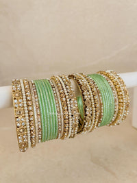 Small Bejewelled Bangle Set - 10 Colour Options - SOKORA JEWELSSmall Bejewelled Bangle Set - 10 Colour OptionsBANGLES