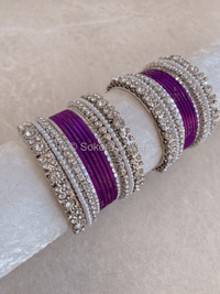 Small Bejewelled Bangle Set - 8 Colour Options - SOKORA JEWELSSmall Bejewelled Bangle Set - 8 Colour OptionsBANGLES