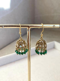 Small Crystal Jhumkas - 2 Colours - SOKORA JEWELSSmall Crystal Jhumkas - 2 Colours