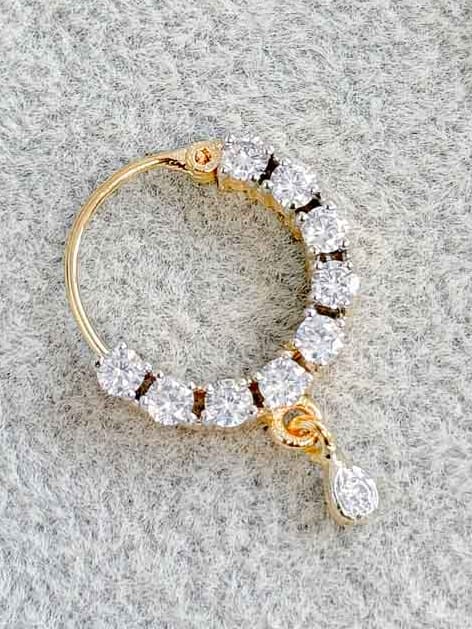 Small Crystal Nose Rings - Pierced - SOKORA JEWELSSmall Crystal Nose Rings - Pierced
