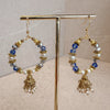 Small Dark Blue Hoops - SOKORA JEWELSSmall Dark Blue Hoops