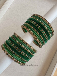 Small Dark Green Bangle set - SOKORA JEWELSSmall Dark Green Bangle setBANGLES