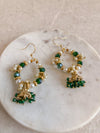 Small Dark Green Hoops - SOKORA JEWELSSmall Dark Green Hoops