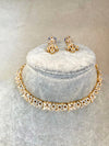 Small Diamante Gold Necklace Set - SOKORA JEWELSSmall Diamante Gold Necklace Set