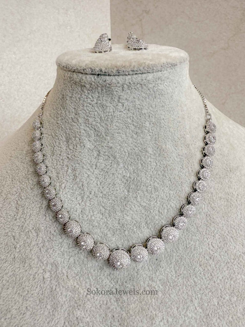 Small Diamante Necklace Set - SOKORA JEWELSSmall Diamante Necklace Setnecklace sets