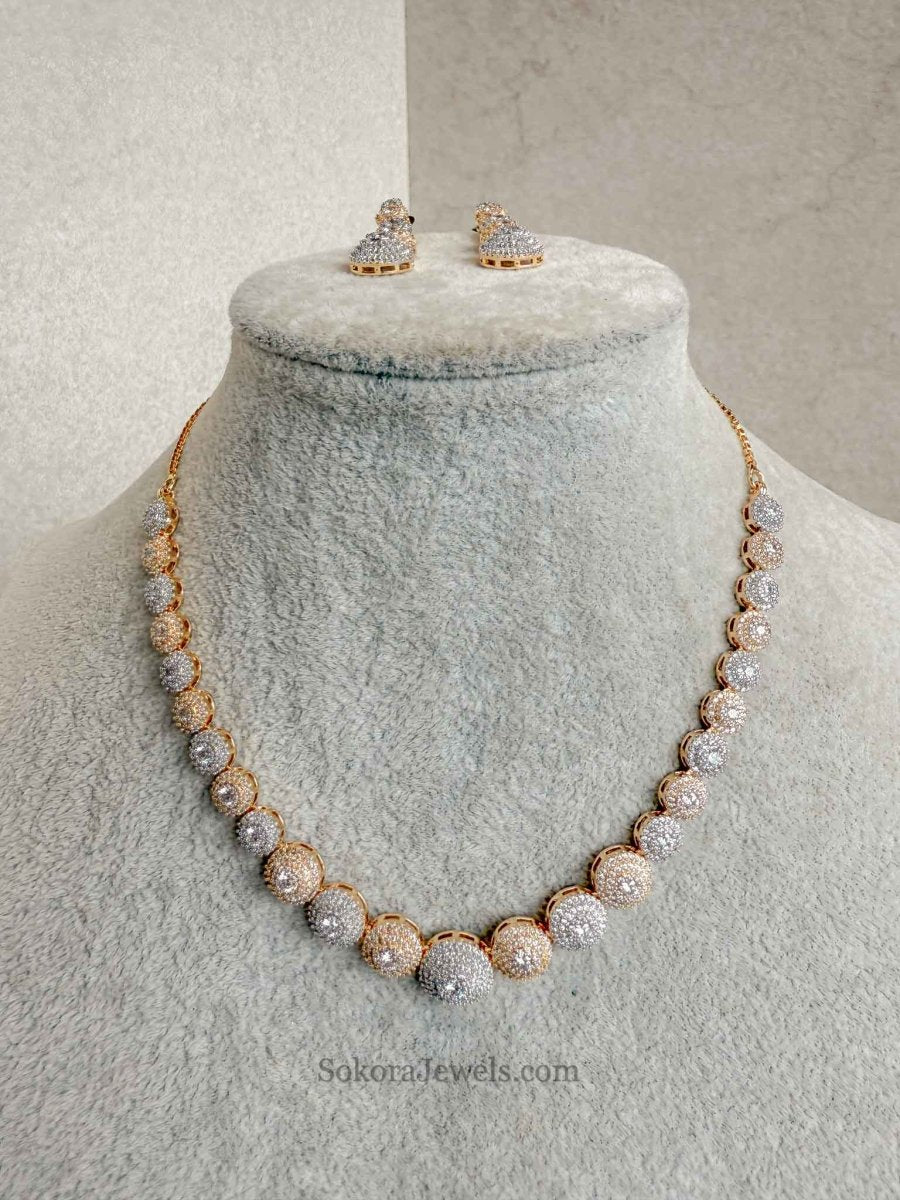 Small Diamante Necklace Set - SOKORA JEWELSSmall Diamante Necklace Setnecklace sets