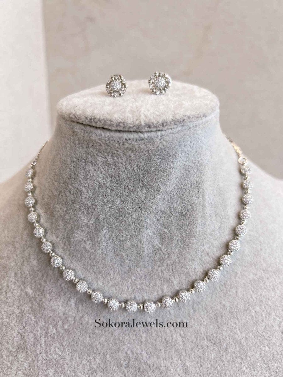 Small Diamante Necklace Set - SOKORA JEWELSSmall Diamante Necklace Setnecklace sets