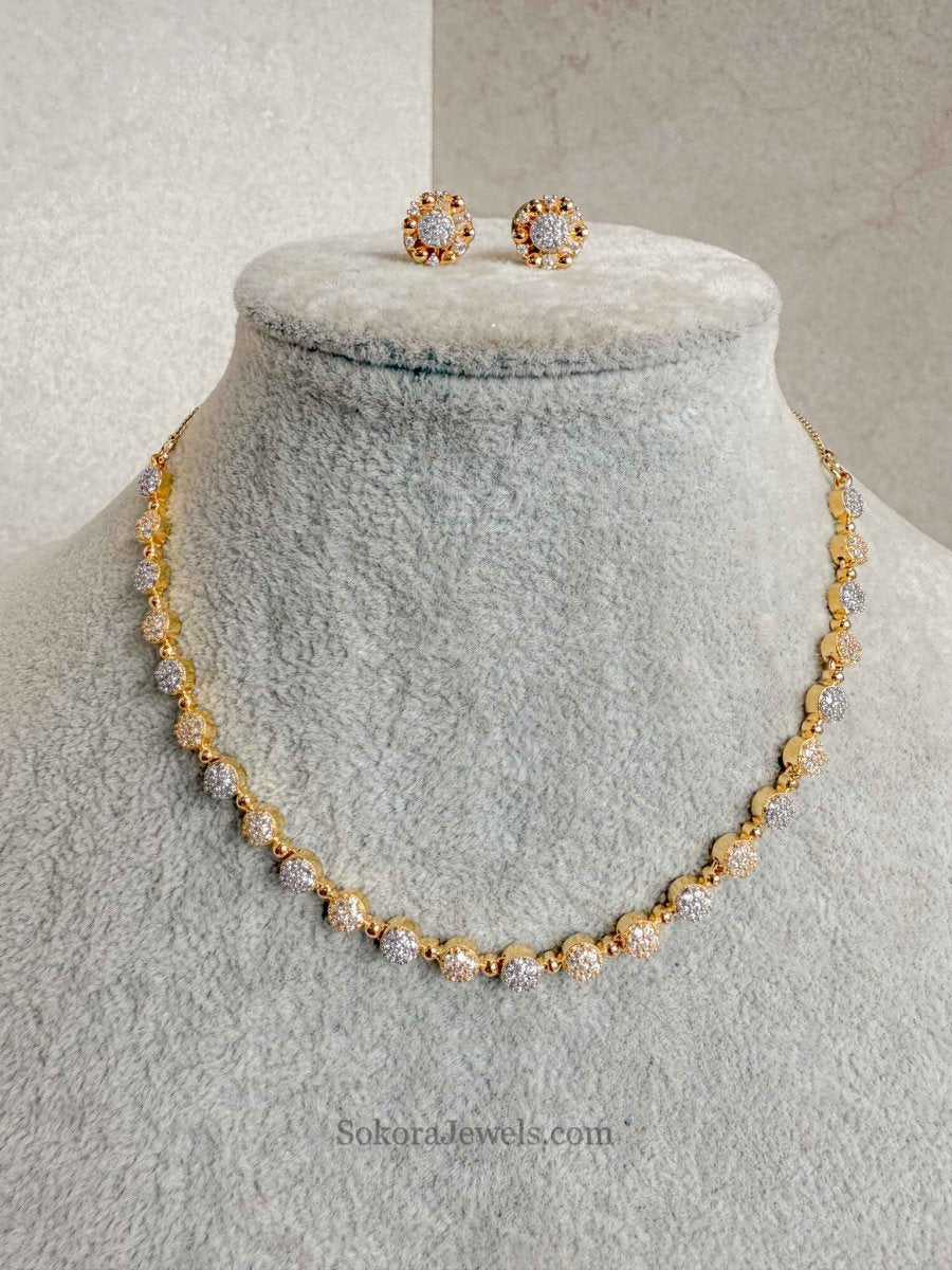 Small Diamante Necklace Set - SOKORA JEWELSSmall Diamante Necklace Setnecklace sets