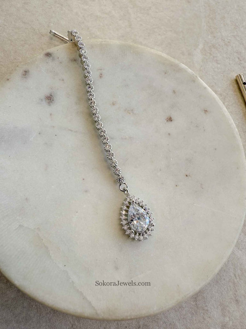 Small Drop Diamante Tikka - SOKORA JEWELSSmall Drop Diamante Tikka