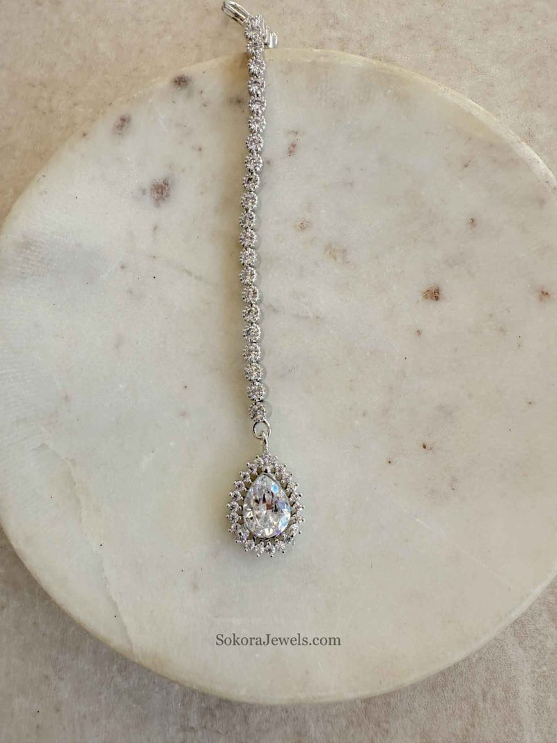 Small Drop Diamante Tikka - SOKORA JEWELSSmall Drop Diamante Tikka