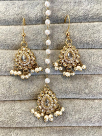 Small Earring and Tikka set - 2 Colours - SOKORA JEWELSSmall Earring and Tikka set - 2 Colours