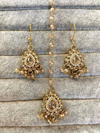 Small Earring and Tikka set - 2 Colours - SOKORA JEWELSSmall Earring and Tikka set - 2 Colours
