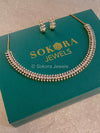 Small Elegant Diamante Set - Gold/Clear - SOKORA JEWELSSmall Elegant Diamante Set - Gold/ClearNECKLACE SETS