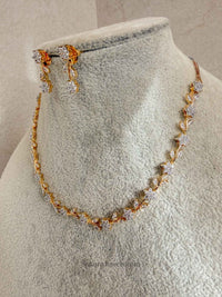 Small Floral Diamante Set - SOKORA JEWELSSmall Floral Diamante SetNECKLACE SETS