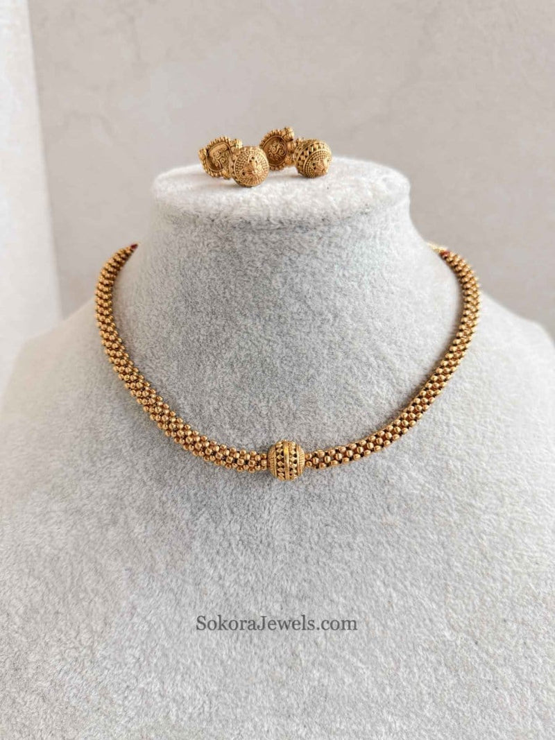 Small Gold Ball set - SOKORA JEWELSSmall Gold Ball setNECKLACE SETS