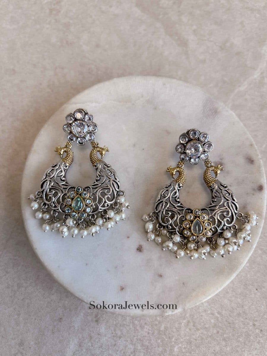 Small Gold & Silver Filigree Earrings - SOKORA JEWELSSmall Gold & Silver Filigree Earrings