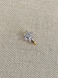 Small Gold & Silver Nose ring - Slide type - SOKORA JEWELSSmall Gold & Silver Nose ring - Slide type