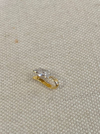 Small Gold & Silver Nose ring - Slide type - SOKORA JEWELSSmall Gold & Silver Nose ring - Slide type