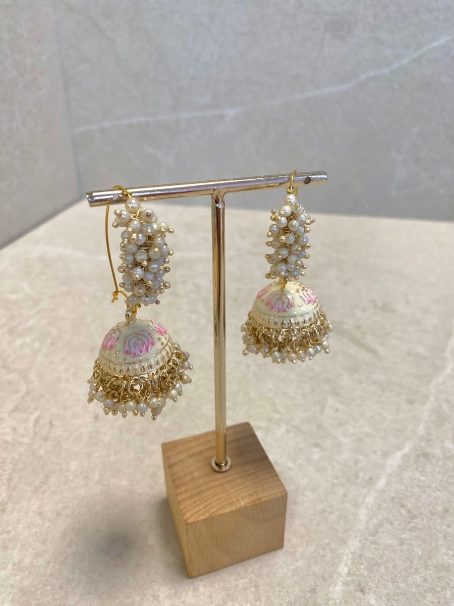 Small Golden Jhumka Earrings - SOKORA JEWELSSmall Golden Jhumka Earrings